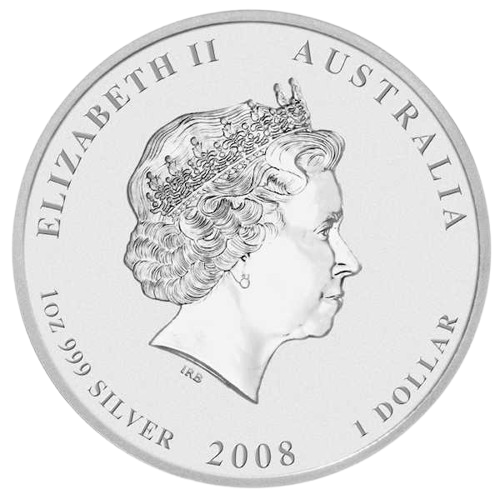 1 oz 2008 Year of the Mouse - forside