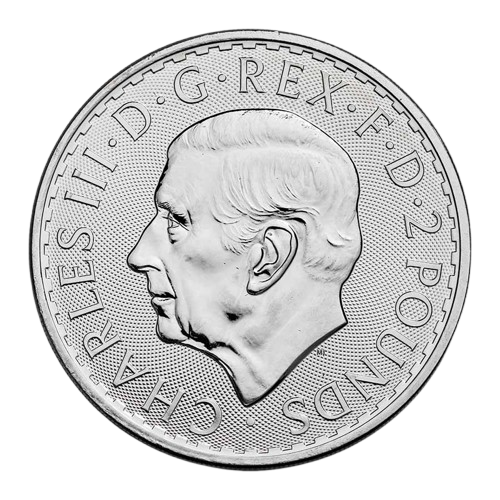 1 oz 2026 Britannia sølvmynt, kong Charles III