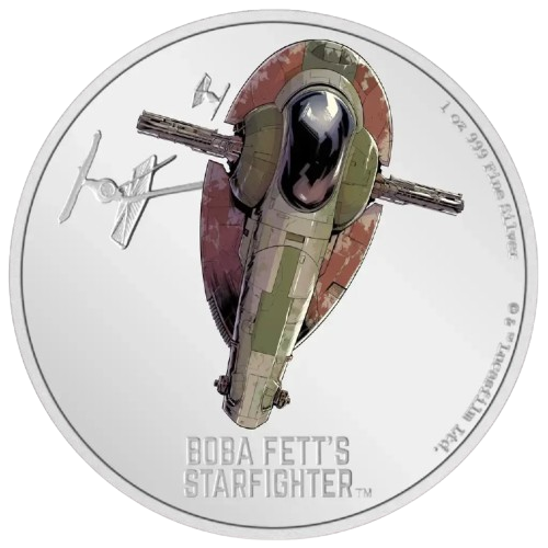 1 oz 2022 Star Wars - Boba Fett's Starfighter Proof Color