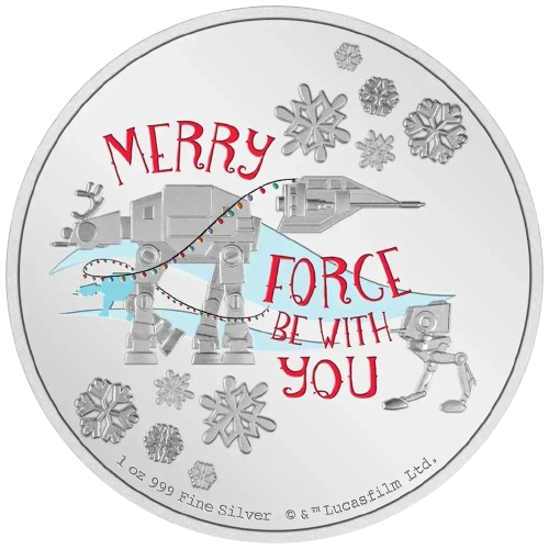 1 oz 2022 Star Wars - Season's Greetings Proof Color