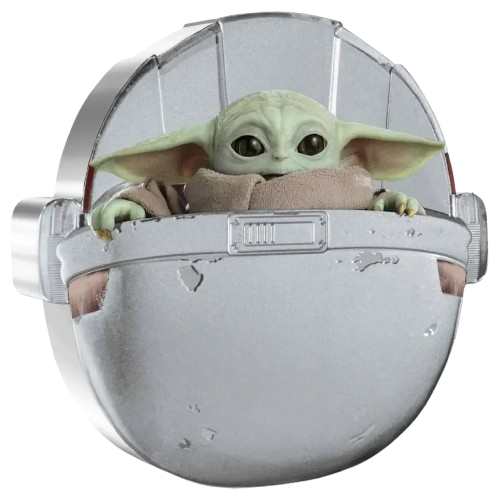1 oz 2022 Star Wars - Mandalorian - Grogu - Hover Pram Proof Color