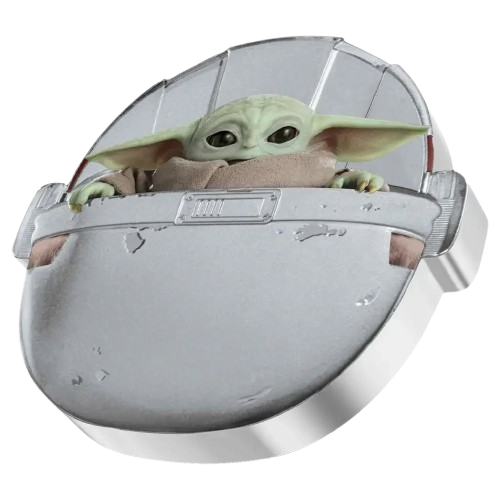 1 oz 2022 Star Wars - Mandalorian - Grogu - Hover Pram Proof Color