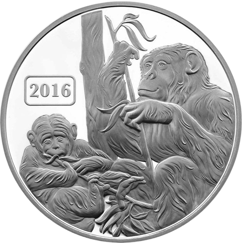 1 oz 2016 Monkey Family