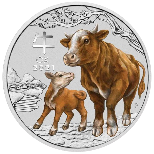1 oz 2021 Year of the Ox Color