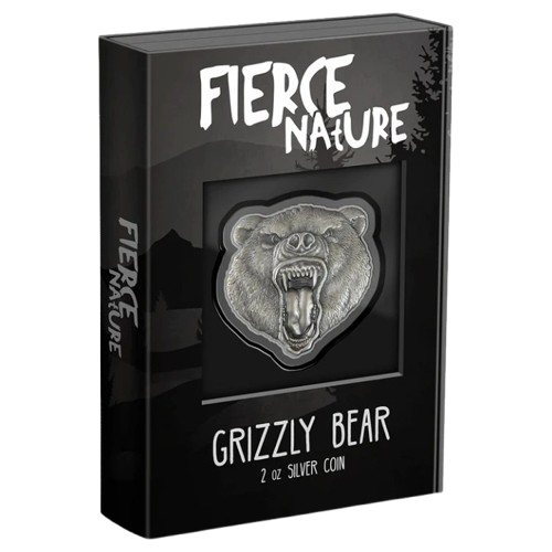 2 oz 2023 Fierce Nature - Grizzly Bear