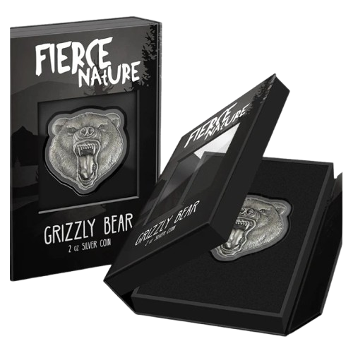 2 oz 2023 Fierce Nature - Grizzly Bear