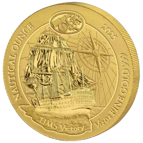 1/12 oz 2025 Rwanda Nautical Ounce HMS Victory