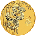 1/10 oz Gold 2025 Year of the Snake – revers slange