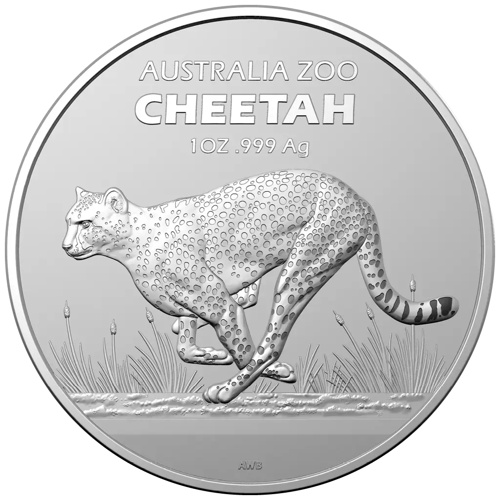 1 oz 2021 Australian Zoo - Cheetah – revers
