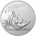 1 oz 2023 Australian Zoo - Southern White Rhinoceros – revers