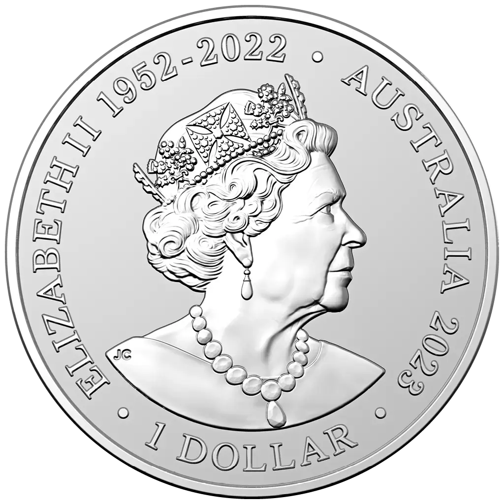 1 oz 2023 Australian Zoo - Southern White Rhinoceros – avers
