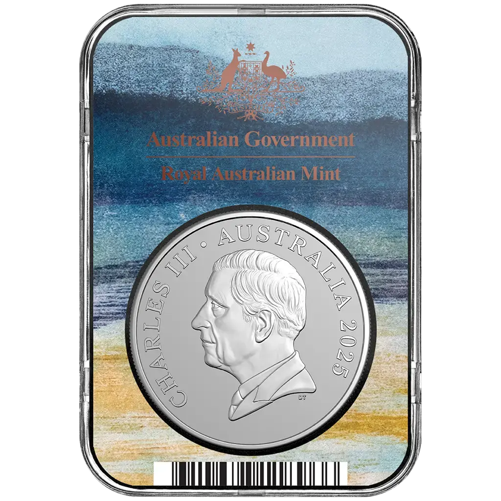 1 oz 2025 Kangaroo Bush Capital – kapsel avers Royal Australian Mint