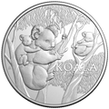 1 oz 2026 Koala RAM sølvmynt, koalamotiv