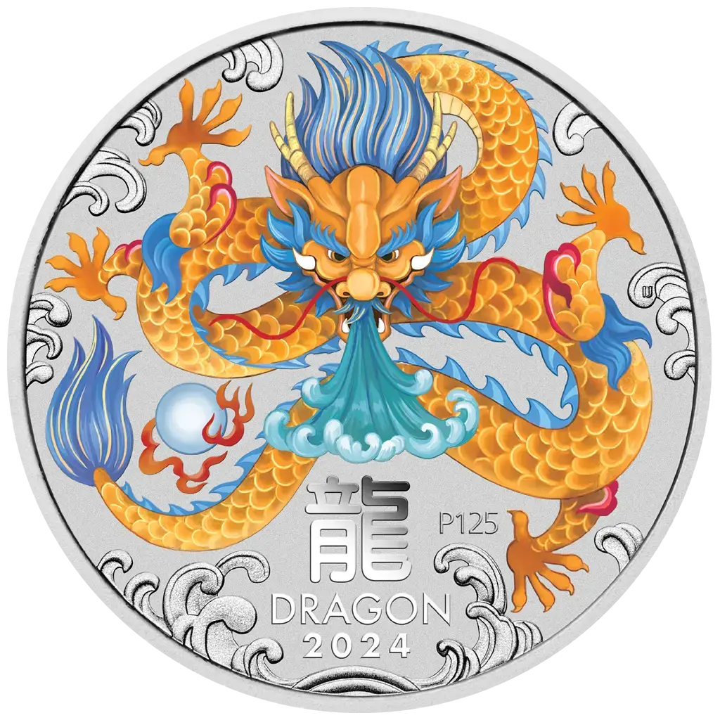 5 oz 2024 Year of the Dragon Color – revers