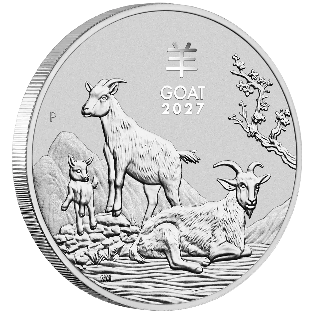 2 oz 2027 Year of the Goat - bakside
