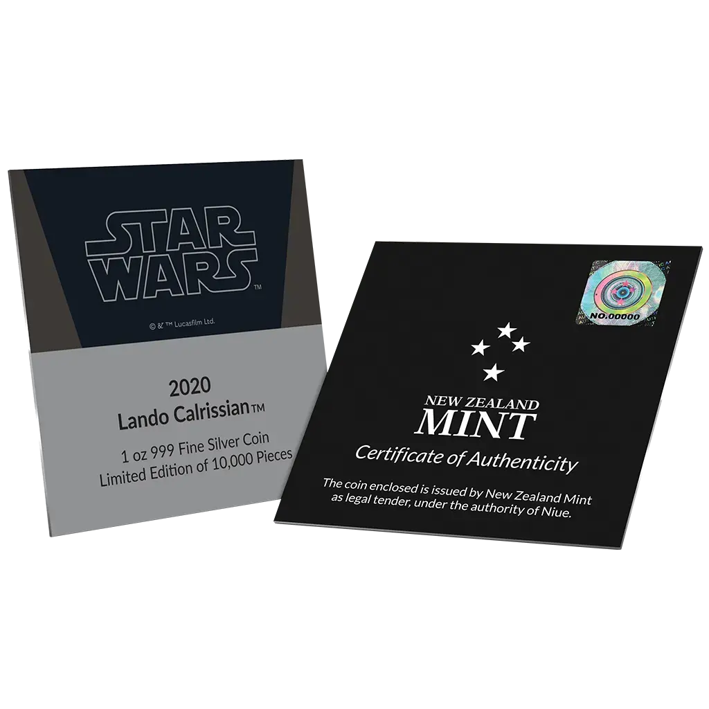 1 oz 2020 Star Wars - Lando Calrissian Proof – sertifikat
