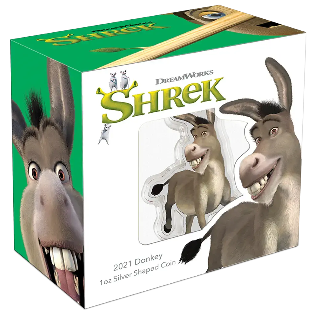 1 oz 2021 Shrek Donkey Color Proof