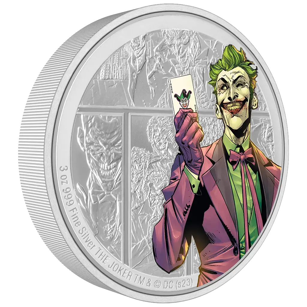 3 oz 2023 DC Villains - The Joker Proof Color
