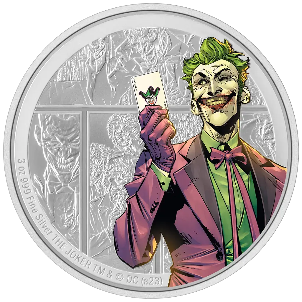 3 oz 2023 DC Villains - The Joker Proof Color