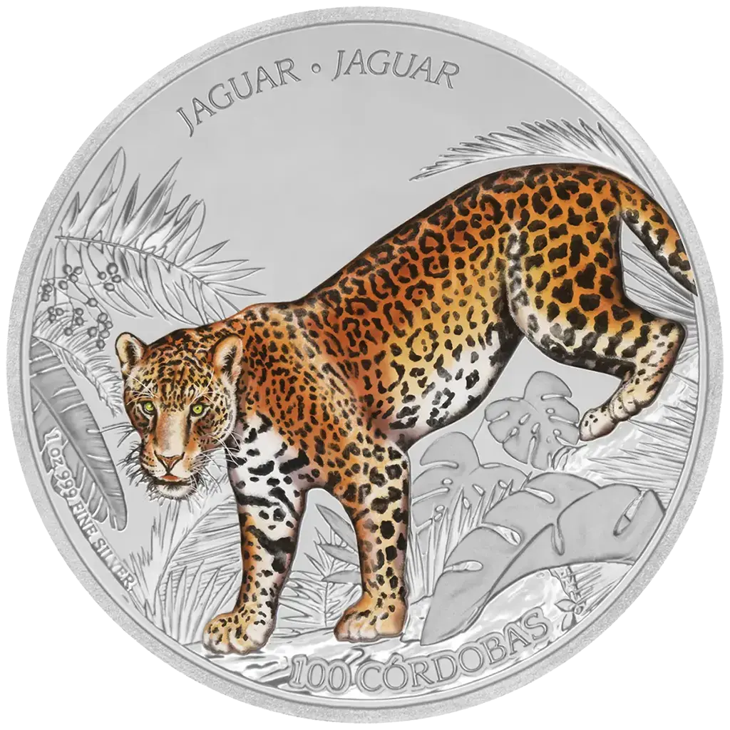 Jaguar Color Proof – mynt revers farget flat