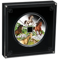 4 oz 2026 Lunar Quadrant Horse – i akryl-display