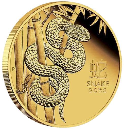 1/4 oz 2025 Year of the Snake Proof m/box+coa