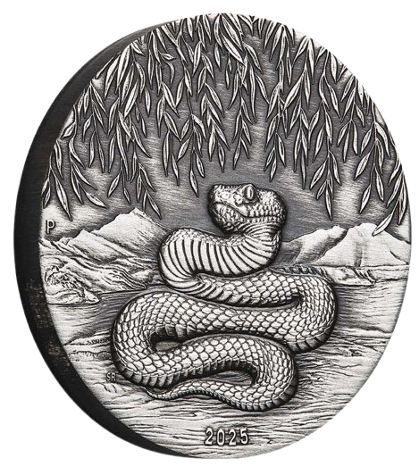 2 oz 2025 Year of the Snake Antique