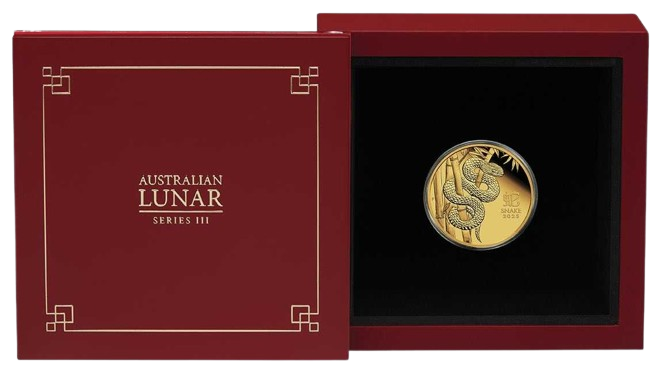 1/4 oz 2025 Year of the Snake Proof m/box+coa