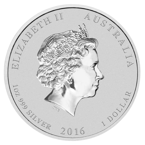 1 oz 2016 Year of the Monkey Color - forside