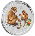 1 oz 2016 Year of the Monkey Color - bakside