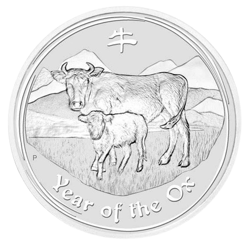 1 oz 2009 Year of the Ox - bakside