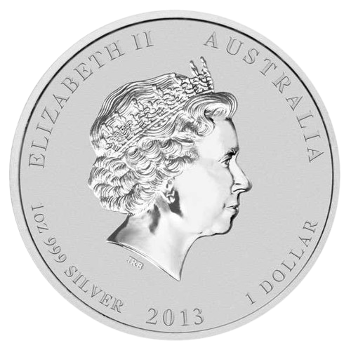1 oz 2013 Year of the Snake - bakside