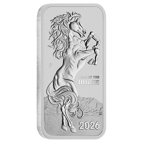 1 oz 2026 Horse Coin Bar