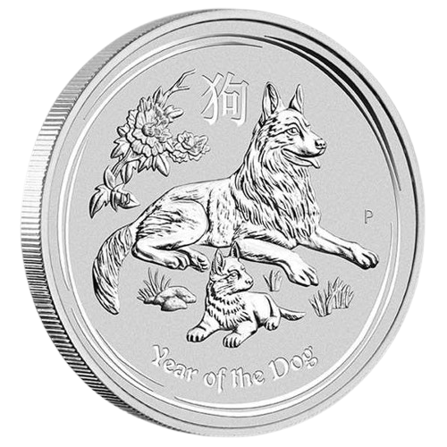 1 oz 2018 Year of the Dog - forside