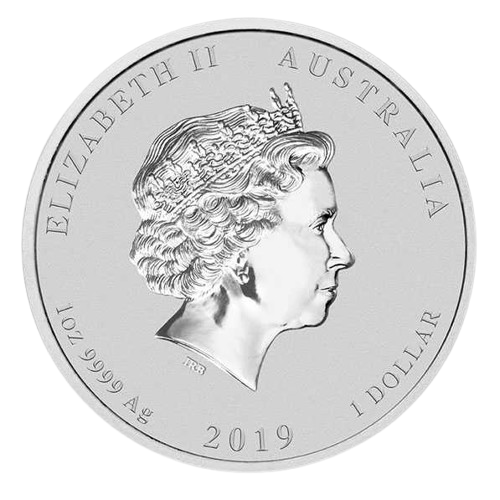 1 oz 2019 Year of the Pig - forside