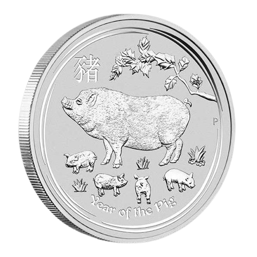 1 oz 2019 Year of the Pig - bakside